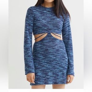 Knit long sleeve dress, mini. Never worn!